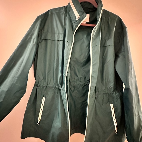 Old Navy Teal Windbreaker with White Trim - Picture 1 of 3